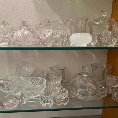 Vintage Butter Dish + Cut Glass And More