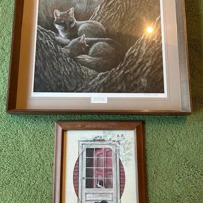 “Looking Out” Print By Pencha Schwobel & “Moonlight Pair” By Beverly Scales