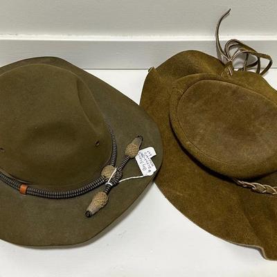 Vintage U.S Army Campaign Hat & Boy Scout Master’s Hat