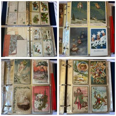 Vintage Christmas-Themed Postcards (2 Binders) #2