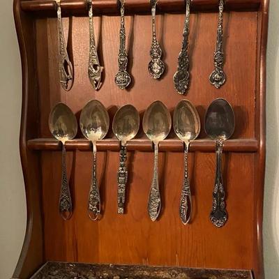 Vintage Spoon Collection Includes 186g Of Sterling Silver