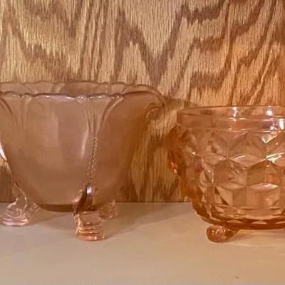 Vintage Pink Depression Glassware 