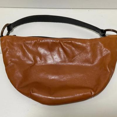 Leslie HSU New York Brown Leather Hobo-Style Shoulder Bag