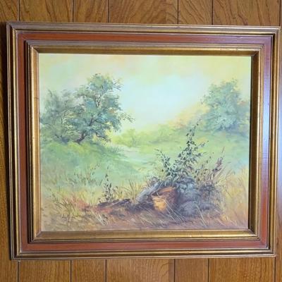 Canvas Oil Paint By L. K. Lewis