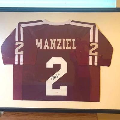 Johnny Manziel Autographed Aggie jersey