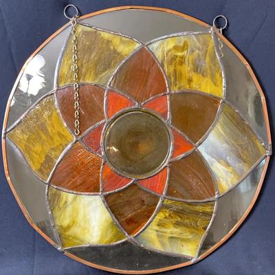 Stained Glass Mandala Suncatcher