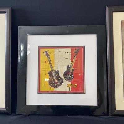 Guitar Prints Set Of 3