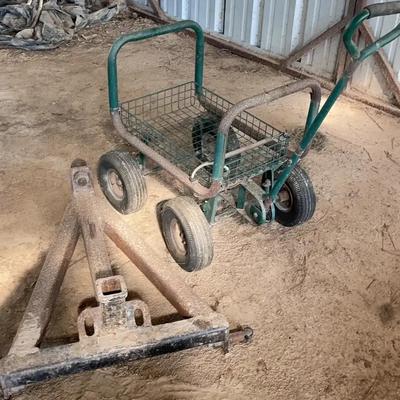 Utility Wagon And Hitch Attachment