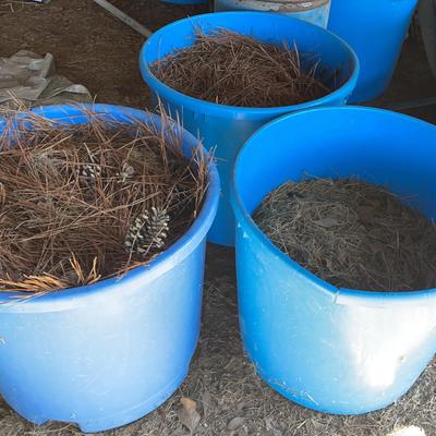 Blue Flexible Plastic Containers (3)