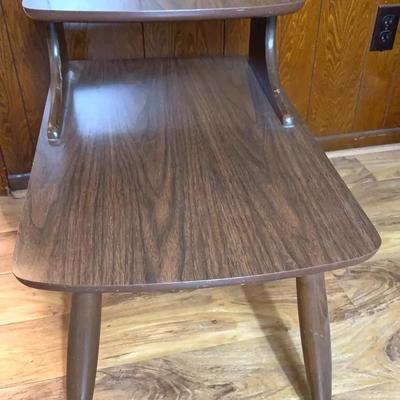 Mid-Century Two Tiered End Table 