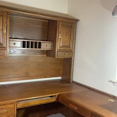 Wooden Corner Desk