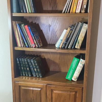 Bookcase And Books  
