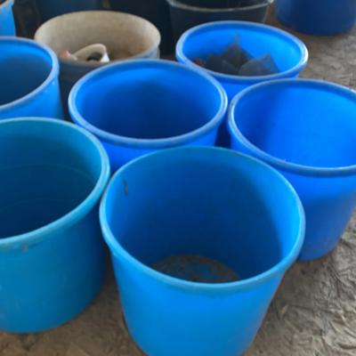 Blue Plastic Containers/Buckets ( 6)