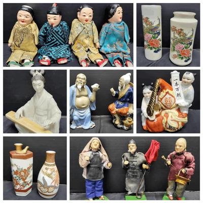 Asian Composition Dolls + (WH6) 