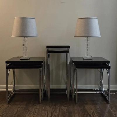 Nesting Tables w/ Lamps