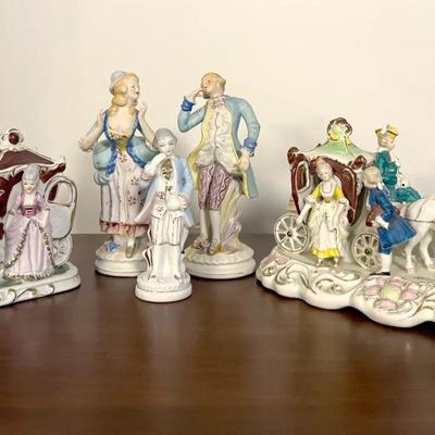 Victorian Porcelain Figurines, Occupied Japan And Wales 