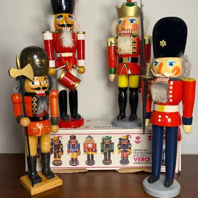 Four Hand Made German Nutcrackers 