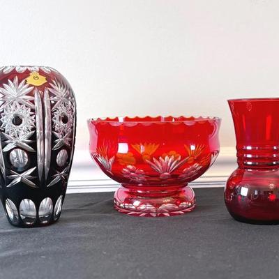 Red Glass Finds