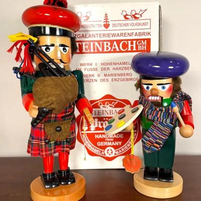 Steinbach  Chubby Artist And Bag Pipe Vintage German Nutcracker