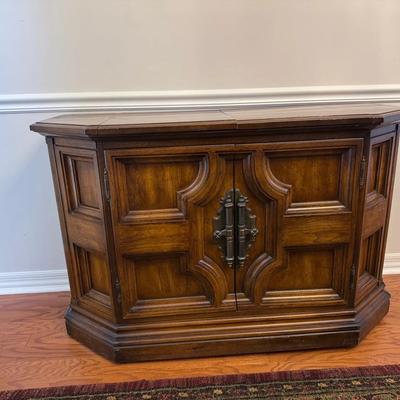 Mid Century Server Cabinet Flip Top