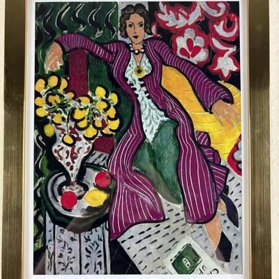 Henri Matisse - Woman in a Purple Coat - Framed Print