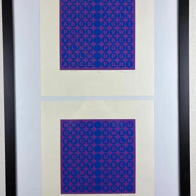 Terry Winters - Quiet Zone - Signed & Numbered Framed Serigraphs (9/50, 11/50