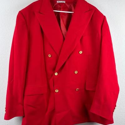 Napoleon - Red Italian Wool Jacket