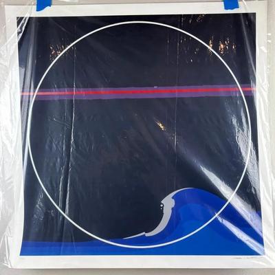 Thomas W. Benton - Blue Wave Large Vintage Signed & Numbered Serigraph (117/250) (1979)