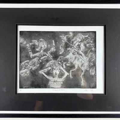 Greg Kessler - House of Infinity - Signed & Numbered Framed Original Etching (1/5)