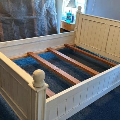 Pottery Barn Queen Bed Frame - Disassembled, See Photos - Headboard and Footboard