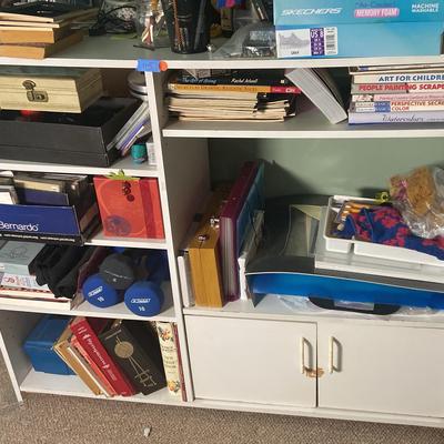 Melamine Storage Cabinet Shelving - 6 Shelves and Cabinet