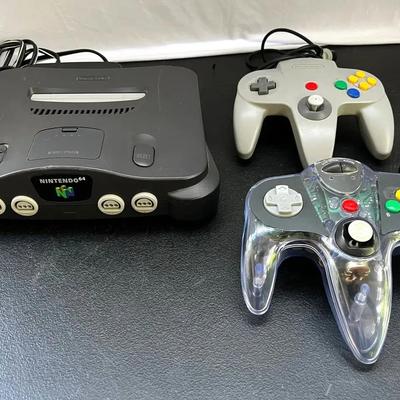 Nintendo 64 NUS001, Nintendo Controller, and Sharkpad Pro SV362 Controller