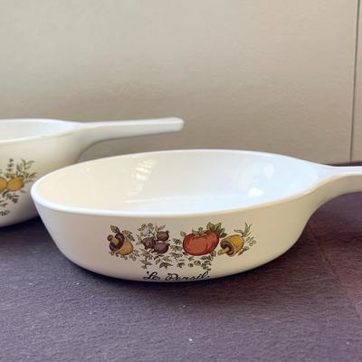 “Spice Of Life” La Marjolaine Corning Ware Saucepans, 2 Pcs