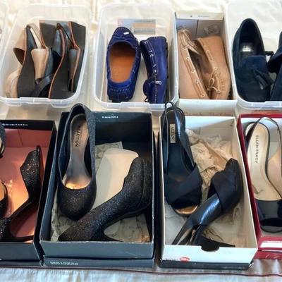 Ladies’ Shoes - Heels, Flats, Dressy and Casual, 13 Pairs