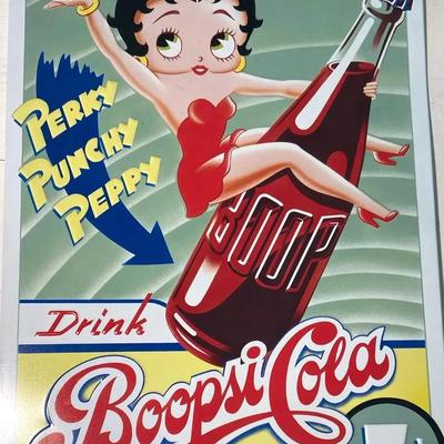 Betty Boop Booprie Sofa Sign - Metal 