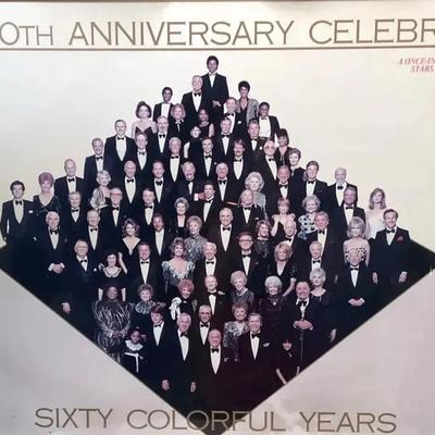  NBC 60th Anniversary Poster - Rare - 1986 Vintage, Framed