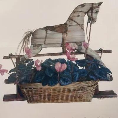 Nancy Noel Framed Horse Print - Vintage