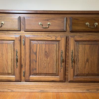 Vintage Wood Buffet Sideboard
