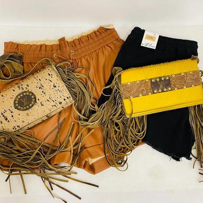 Ladies Shorts and Crossbody Purses