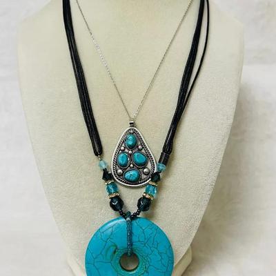 Sterling Silver and Turquoise Style Necklaces