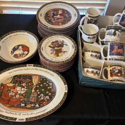 A Christmas Story by Susan Winget Set of China 