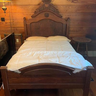 Eastlake Walnut Victorian Bed