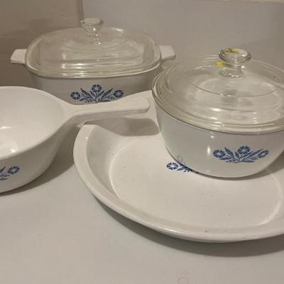 Vintage Corning Ware  "Blue Cornflower" Dishes