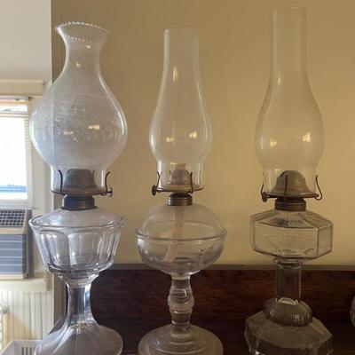 Vintage Hurricane Oil Lamps
