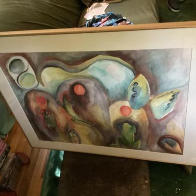 Wall art abstract watercolor painting by laurie johenning