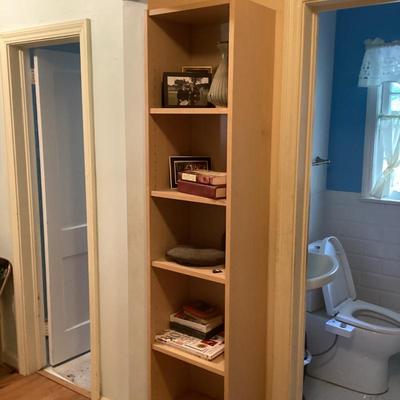 Books and picture frame