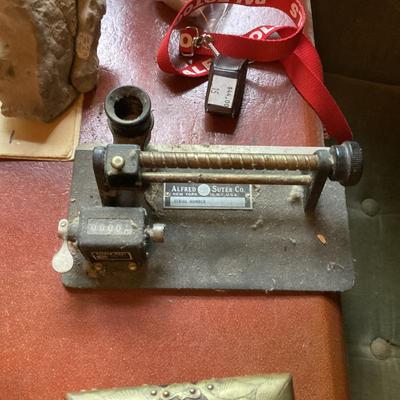 Vintage alfred suter co textile twist counter or yarn reel