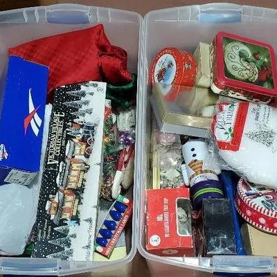 Mystery Lot #2- (2) Bins of Christmas 