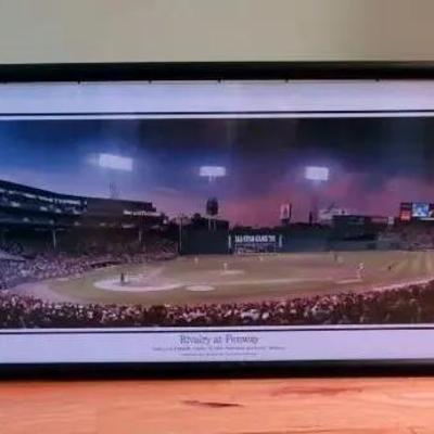 "Rivalry At Fenway" Framed Print Signed Rob Arra