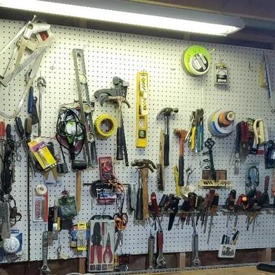 Wall of Hand Tools & Supplies